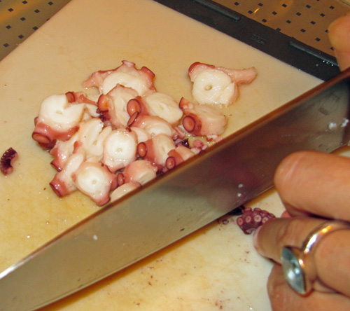 Octopus Komplex oder köstlicher Pulpo mit Kartoffeln Essen