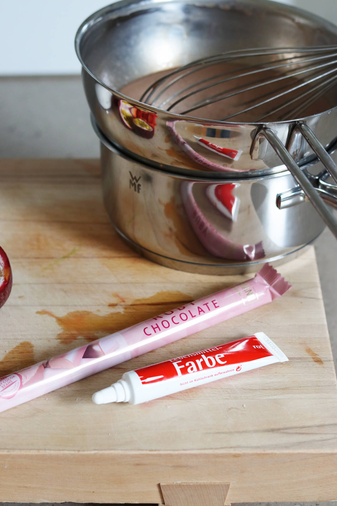 Ruby-Schokoladen-Parfait mit Erdbeeren • Blanda&amp;#39;s